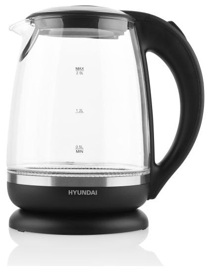 2,0 l Wasserkocher 2200 W (Schwarz, Transparent, Silber) VK745 
