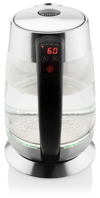 1,8 l Wasserkocher 2200 W (Schwarz, Transparent, Silber) VK792 