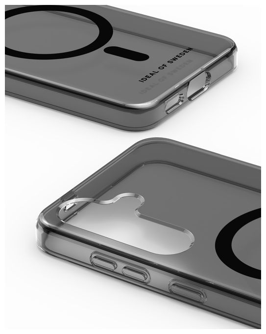 Cover für Samsung Galaxy S24/S25  Clear Case MagSafe (Schwarz) 