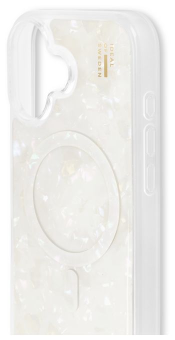 Cover für Apple iPhone 16  Pearlised Case MagSafe (Weiß) 
