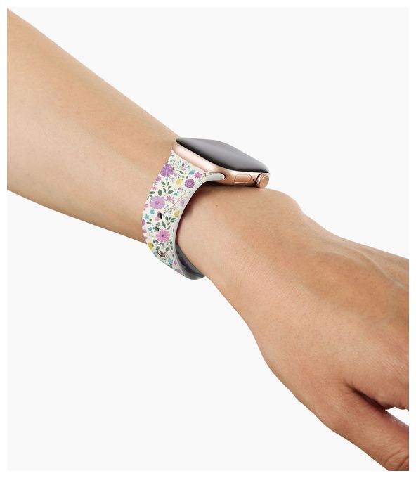 Armband Apple Watch 38/40/41/42 (Series10) - M/L  Silicone Watch Band (Mehrfarbig) 