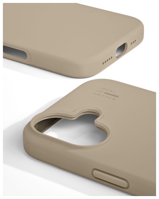 Silicone Case MagSafe Cover für Apple iPhone 16 (Perfect Beige) 