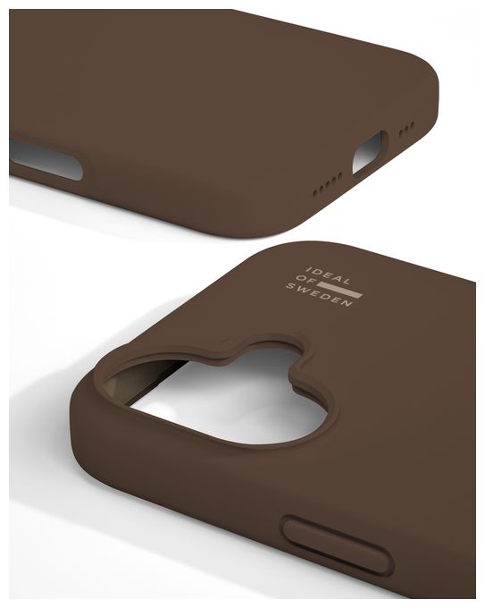 Silicone Case MagSafe Cover für Apple iPhone 16 (Mocha Mousse) 
