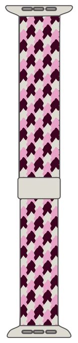 Armband 20 mm Apple Watch 42/44/45/46/49  Soft Braid Watch Band (Pink) 