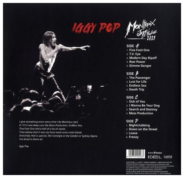 Iggy Pop - Live at Montreux Jazz Festival 2023 (2LP) 