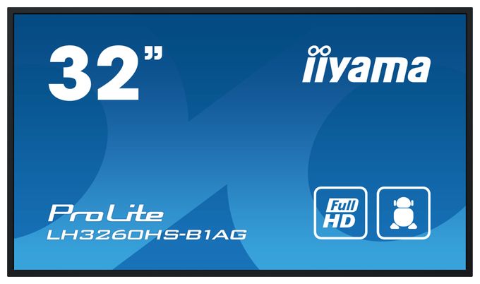 Full HD Monitor 80 cm (31.5 Zoll) 16:9 8 ms  ProLite LH3260HS-B1AG (Schwarz) 