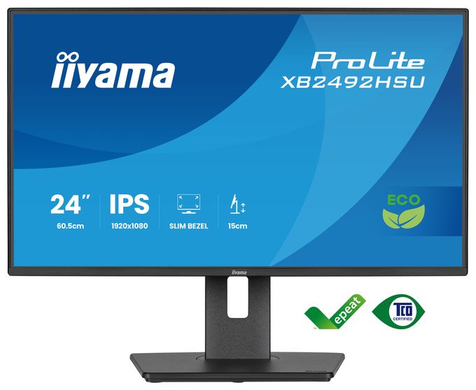 Full HD Monitor 60,5 cm (23.8 Zoll) 16:9 3 ms 300 cd/m²  ProLite XB2492HSU-B1 (Schwarz) 
