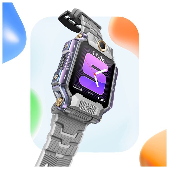 Digital 45 mm  Smartwatch Quadratisch 72 h  X10 Watch Phone (Grau) 