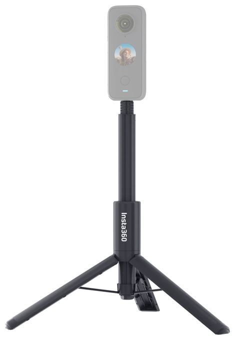 3 Bein(e) Stativ Action-Kamera  2-in-1 Invisible Selfistick (Schwarz) 
