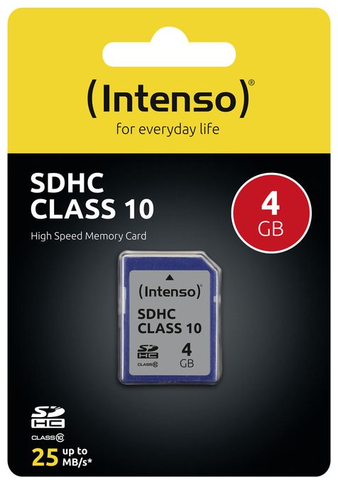 SDHC Speicherkarte 4 GB Klasse 10 3411450 
