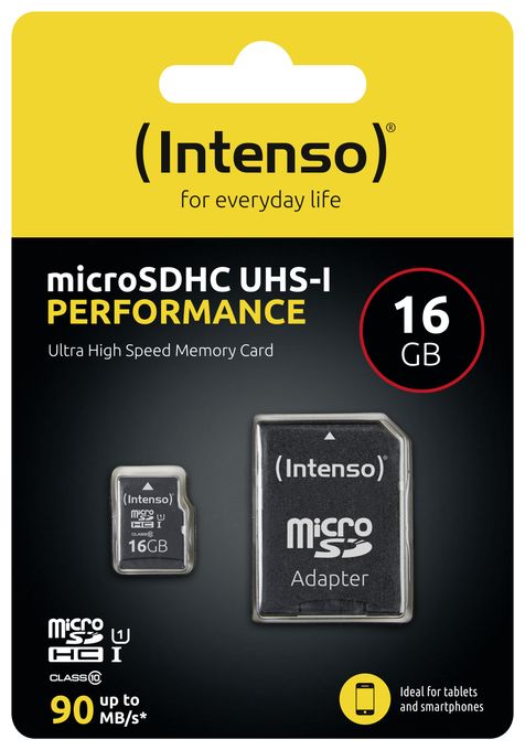 MicroSD Speicherkarte 16 GB Class 1 (U1) Klasse 10 3424470 