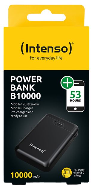 10000 mAh Powerbank USB Typ-C  B10000 (Schwarz) 