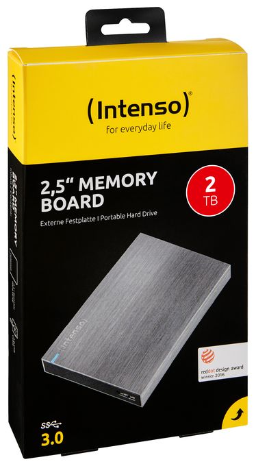 2 TB externe Festplatte 2.5"  Memory Board (Anthrazit) 