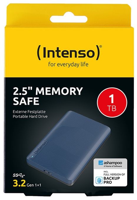 1 TB externe Festplatte 2.5"  Memory Safe (Blau) 