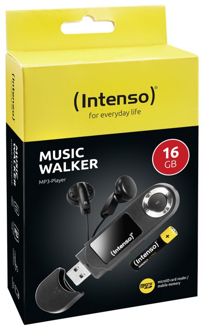 MP3 Spieler 16 GB  Music Walker (Schwarz) 