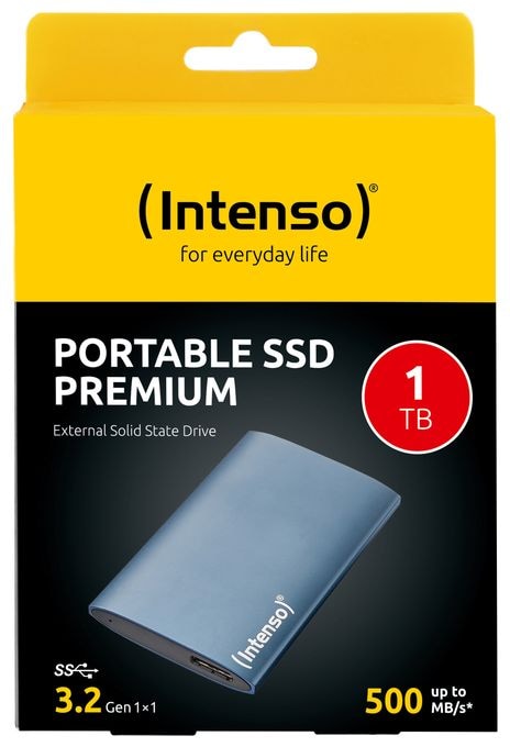 1 TB SSD 1.8"  Portable Premium Edition (Blau) 