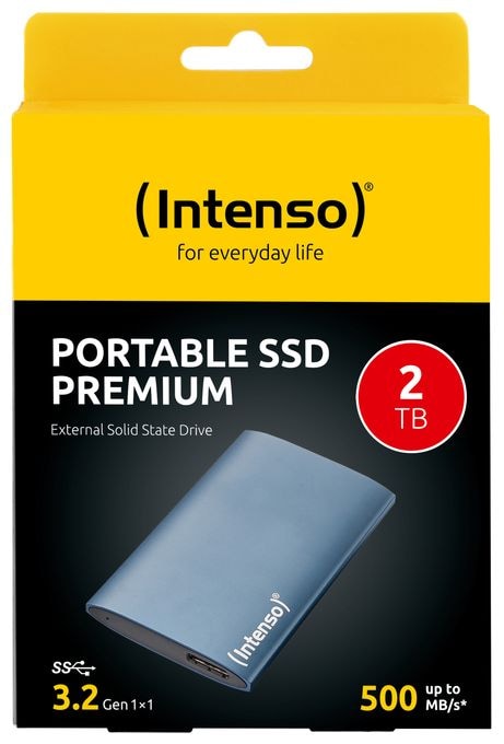 2 TB SSD 1.8"  Portable Premium Edition (Blau) 