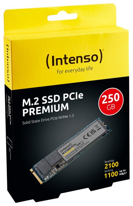 250 GB SSD PCI Express 3.0 M.2 Premium 