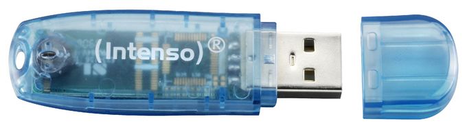 USB Typ-A Stick 4 GB  Rainbow Line (Blau) 