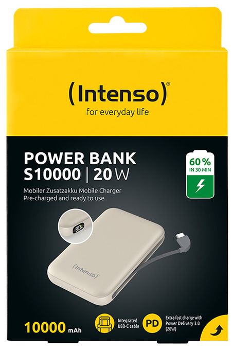10000 mAh Powerbank USB Typ-C  S10000 (Beige) 