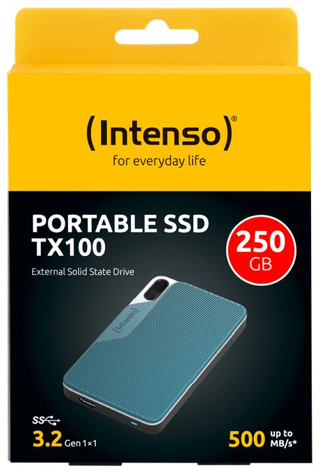 250 GB SSD  TX100 (Blau, Grau) 