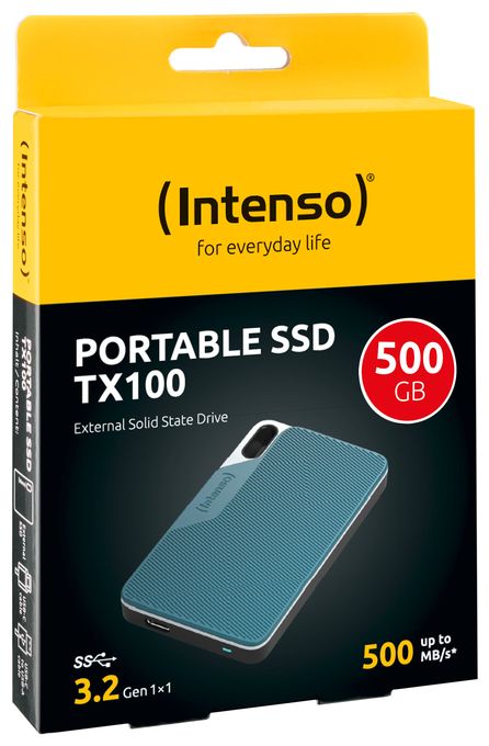 500 GB SSD  TX100 (Blau, Grau) 