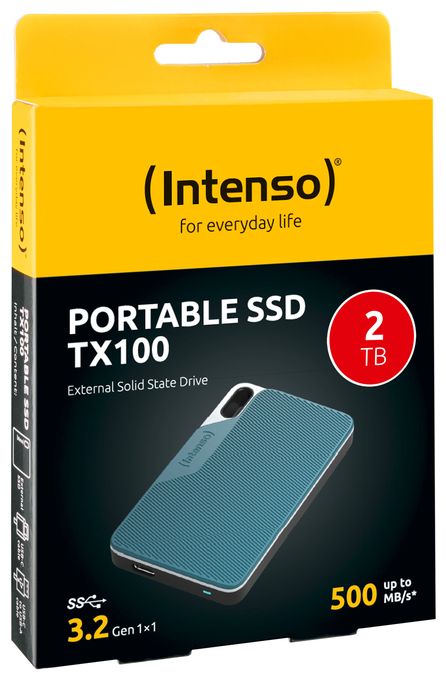 2 TB SSD  TX100 (Blau, Grau) 