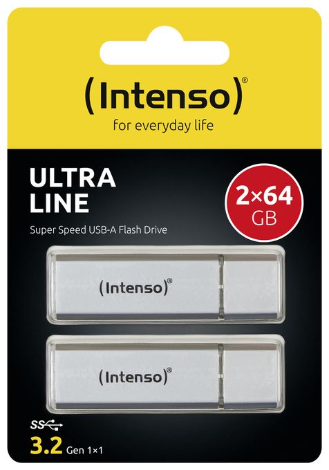 USB Typ-A Stick 64 GB  Ultra Line (Silber) 