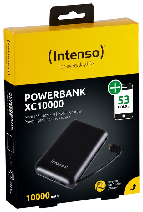 10000 mAh Powerbank USB Typ-C  XC (Schwarz) 