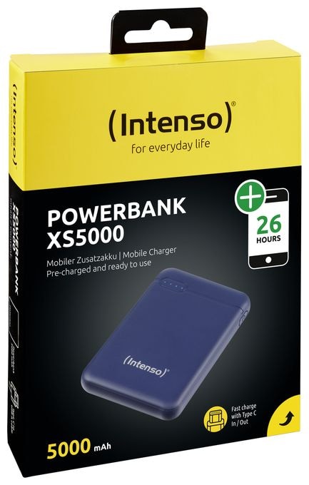 5000 mAh Powerbank Micro-USB + USB Type-C  XS (Blau) 