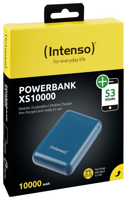 10000 mAh Powerbank Micro-USB + USB Type-C  XS (Farbe Petrol) 