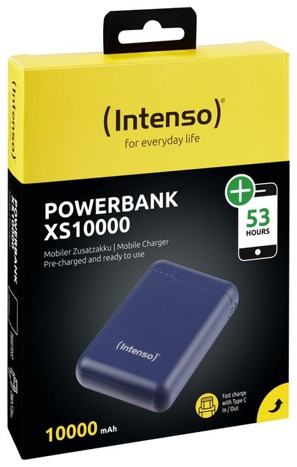 10000 mAh Powerbank Micro-USB + USB Type-C  XS (Blau) 
