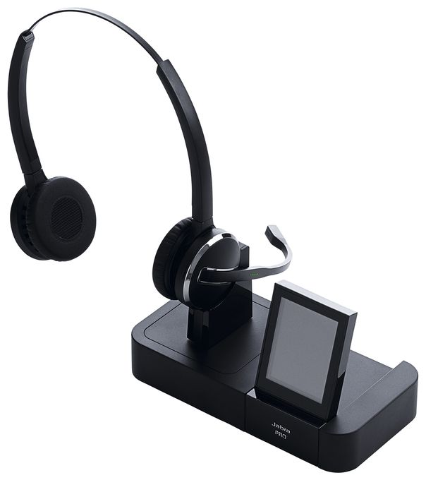 Ohraufliegender Kopfhörer kabellos Mikro-USB  Pro 9460 Duo (Schwarz) 