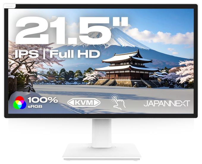 Full HD Monitor 54,6 cm (21.5 Zoll) 16:9 8 ms 250 cd/m²  JN-IPS2152FHDR-T (Weiß) 