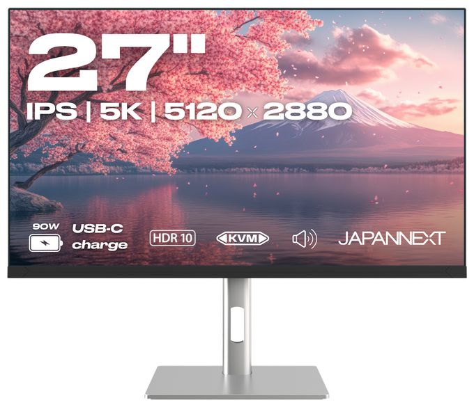 5K Ultra HD Monitor 68,6 cm (27 Zoll) 16:9 8 ms  JN-IPS275K-HSPC9 (Schwarz, Silber) 