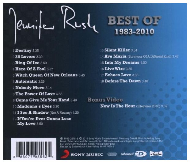 Jennifer Rush - Best Of 1983-2010 