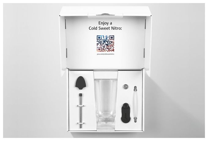 Syrup attachment (Schwarz, Edelstahl, Transparent) 24328 Cold Sweet Nitro Kit 