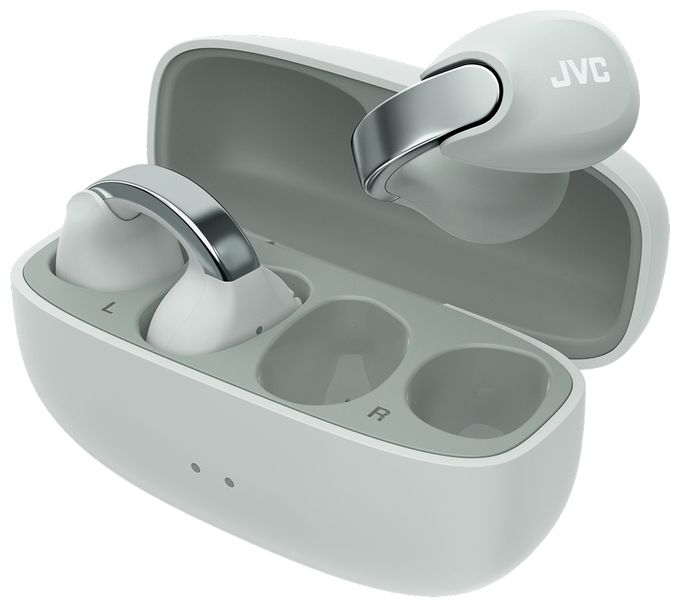 In-Ear Bluetooth Kopfhörer Kabellos TWS IPX4 USB Typ-C  HA-NP1T (Grau, Silber) 