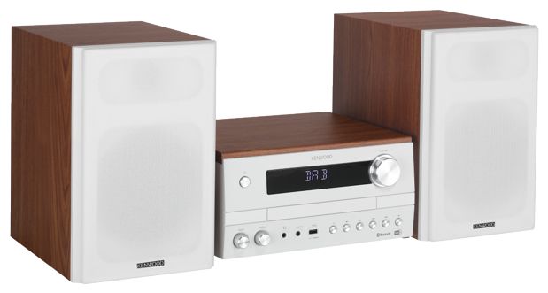 Heim-Audio-Mikrosystem DAB, DAB+, FM 50 W Bluetooth  M-820DAB (Weiß, Holz) 
