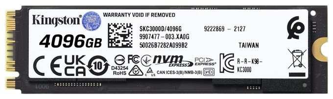 4 TB SSD PCI Express 4.0 M.2 KC3000 