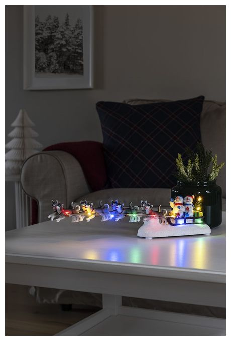 LED Multi Batterie/Akku 4242-000	 Schneemänner mit Schlitten 
