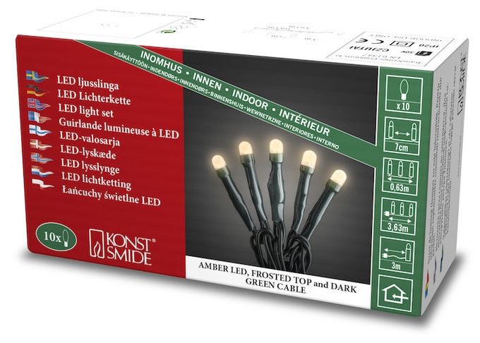 LED 3630 mm Ultra-Warmweiß(2200K) Batterie/Akku 6344-820 Micro LED Lichterkette 