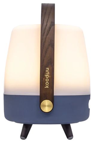 8 W Bluetooth Lautsprecher Laufzeit bis 11 h  Lite-up Play Mini (Blau, Weiß, Holz) 