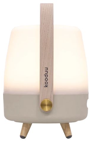 8 W Bluetooth Lautsprecher Laufzeit bis 11 h  Lite-up Play Mini (Sand, Weiß, Holz) 