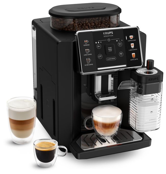 Kaffeevollautomat  EA9128D Sensation Milk (Schwarz) 