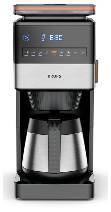 15 Tassen Thermo Filterkaffeemaschine  KT8428 Grind Aroma XL (Schwarz, Edelstahl) 