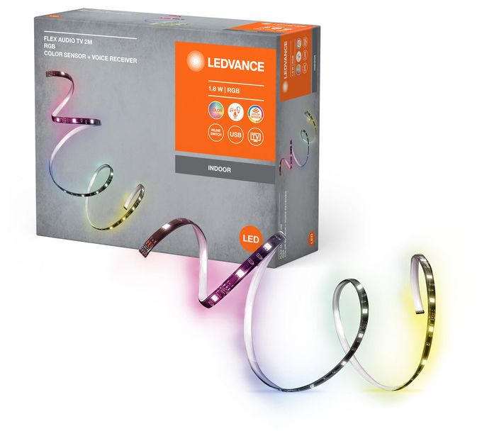 LED Universalstreifenleuchte 2000 mm Multi AC Flex Audio TV LED-Strip RGB USB 