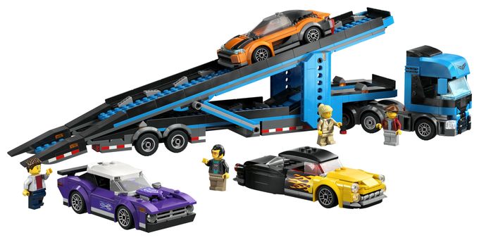 Autotransporter mit Sportwagen 