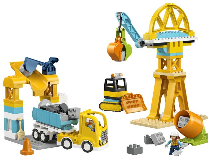 Baustelle mit Baufahrzeugen – 3-in-1-Set 
