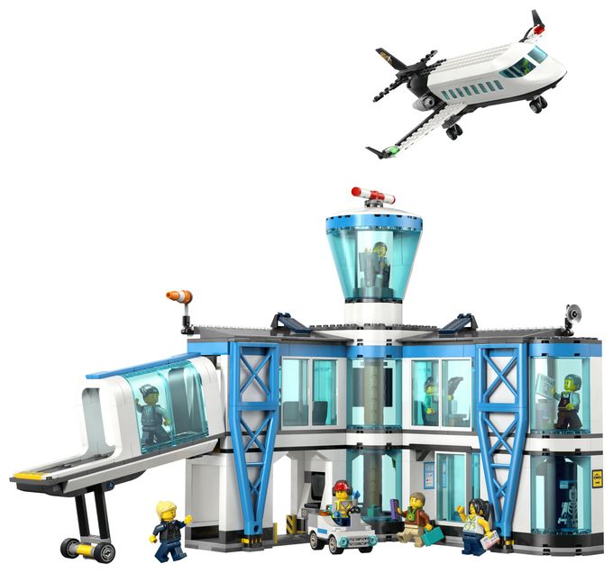 Flughafen mit Flugzeug 